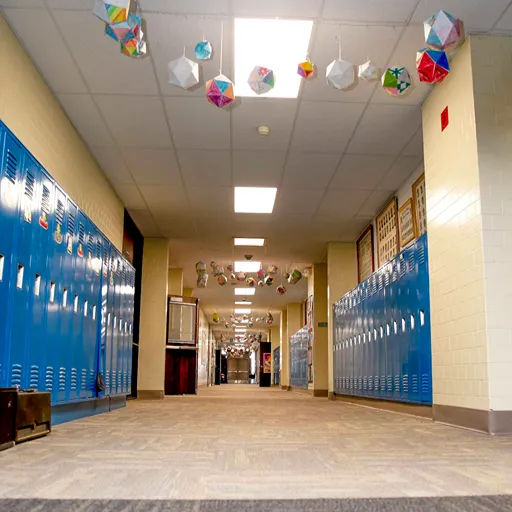 Commercial floor installation at Grand Forks school 