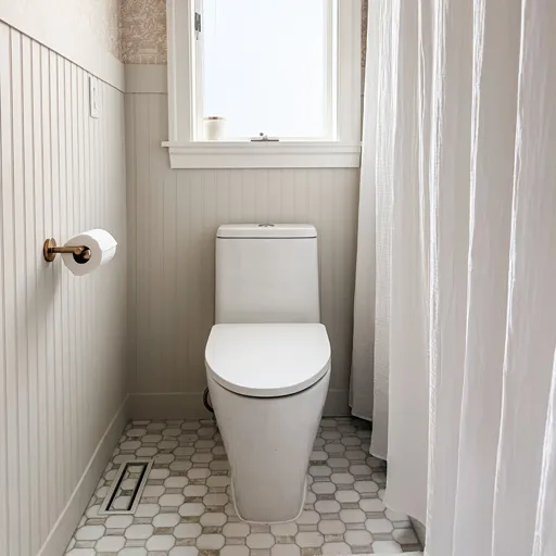 Residential bathroom tile flooring installation in Grand Forks 